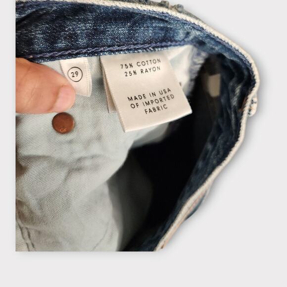 GRLFRND Womens Karolina High Rise Skinny Blue Jeans 29 Premium Denim Distressed - Picture 5 of 7